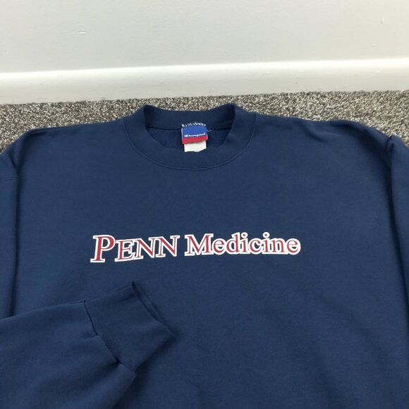 Vintage Penn Quakers Sweatshirt University Pennsylvania Medicine Champion Men XL - Picture 1 of 9